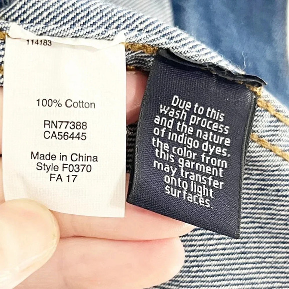 Madewell 100% Cotton Blue Jean Jacket Button Front Women's Size XS - Picture 5 of 6